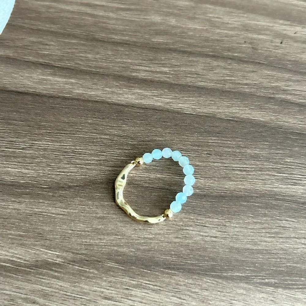 Blue crystal Ring Q460